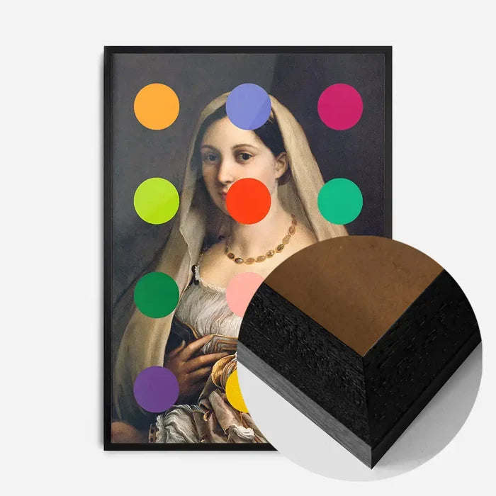 21x30cm | 8¼ x 11¾in / Black Wood Frame