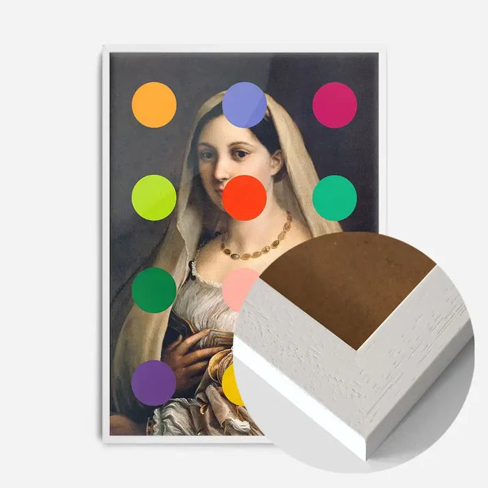 21x30cm | 8¼ x 11¾in / White Wood Frame