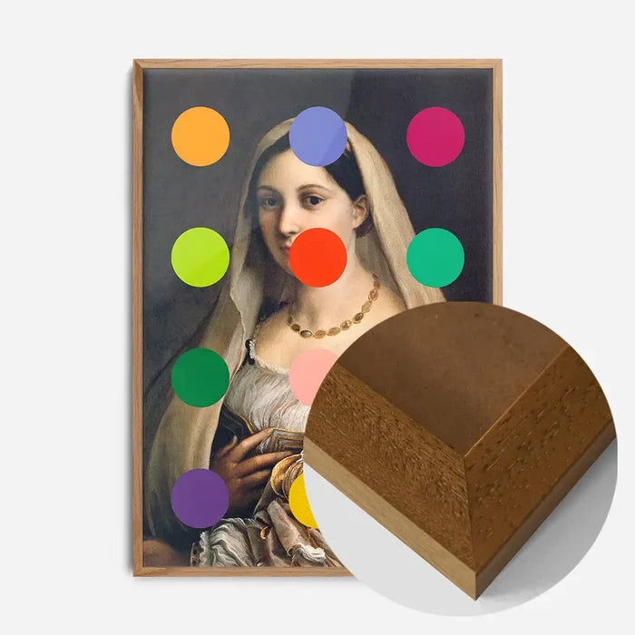 21x30cm | 8¼ x 11¾in / Oak Wood Frame