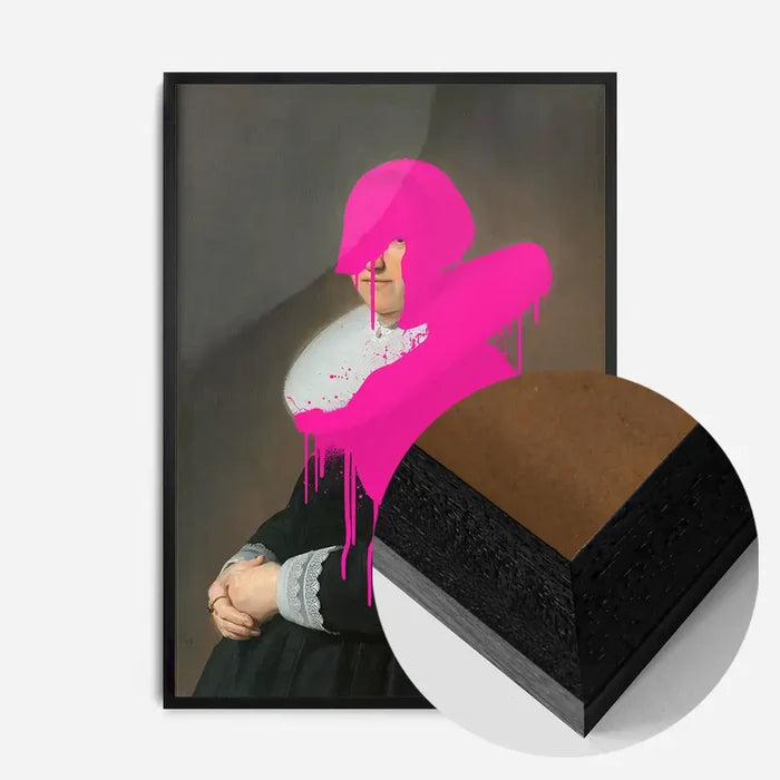 21x30cm | 8¼ x 11¾in / Black Wood Frame