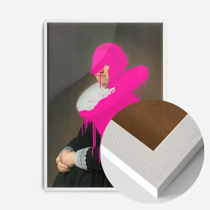 21x30cm | 8¼ x 11¾in / White Wood Frame