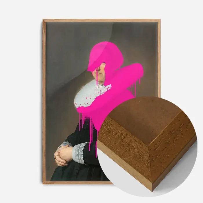 21x30cm | 8¼ x 11¾in / Oak Wood Frame
