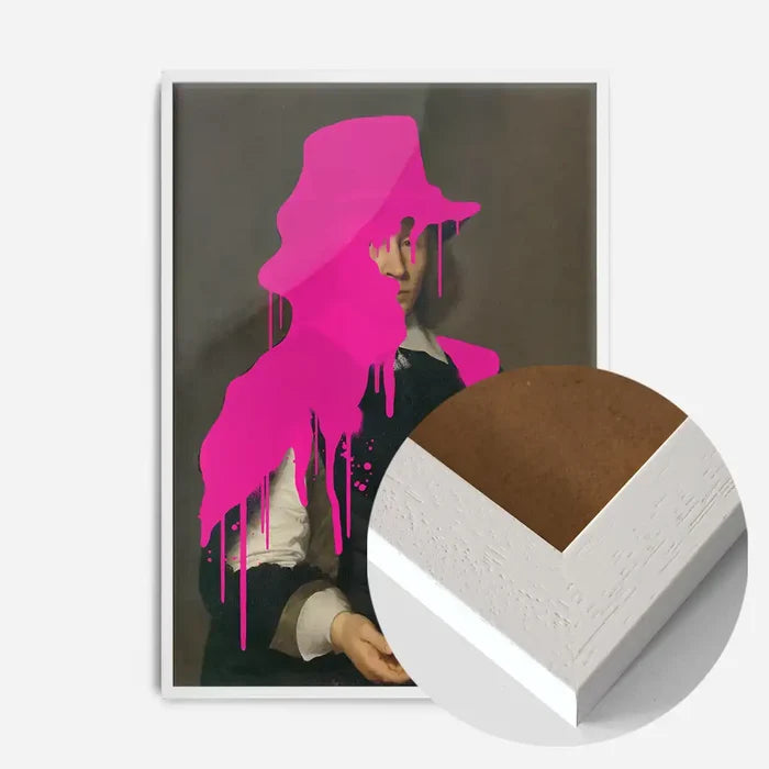 21x30cm | 8¼ x 11¾in / White Wood Frame
