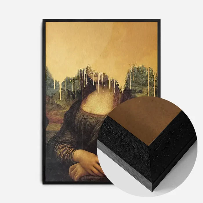 21x30cm | 8¼ x 11¾in / Black Wood Frame
