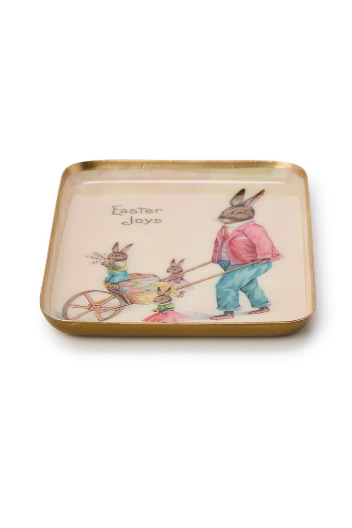 Easter Hello Metal Trays - FINAL SALE