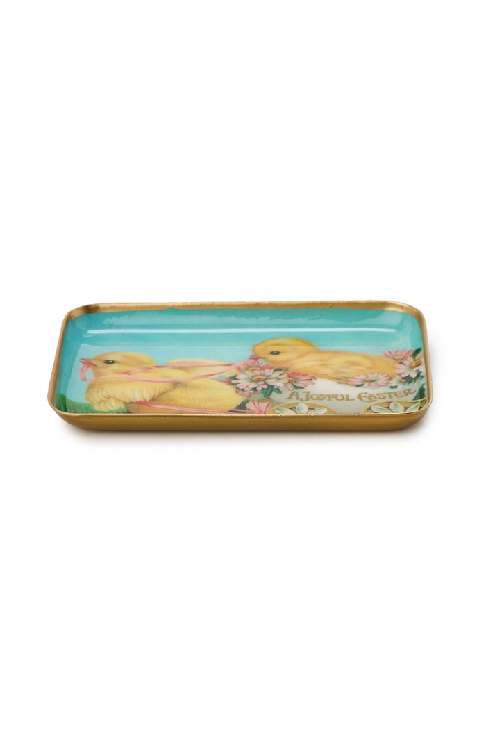 Easter Hello Metal Trays - FINAL SALE