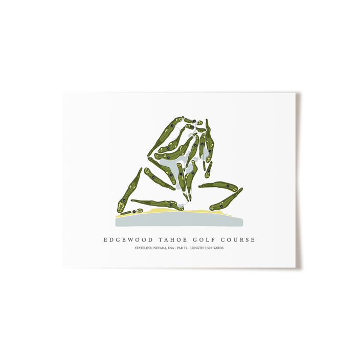 Edgewood Tahoe Golf Course | Golf Course Print | Unframed