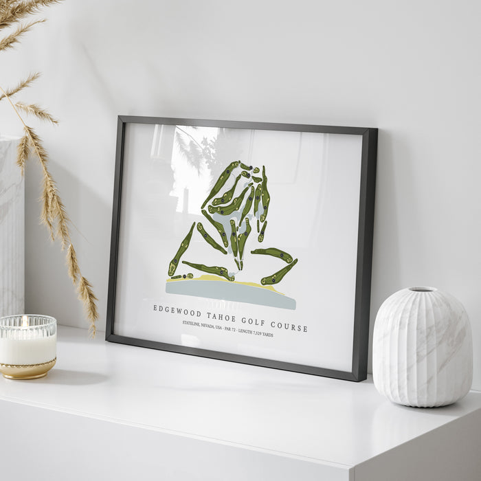Edgewood Tahoe Golf Course | Golf Course Print | On+Table