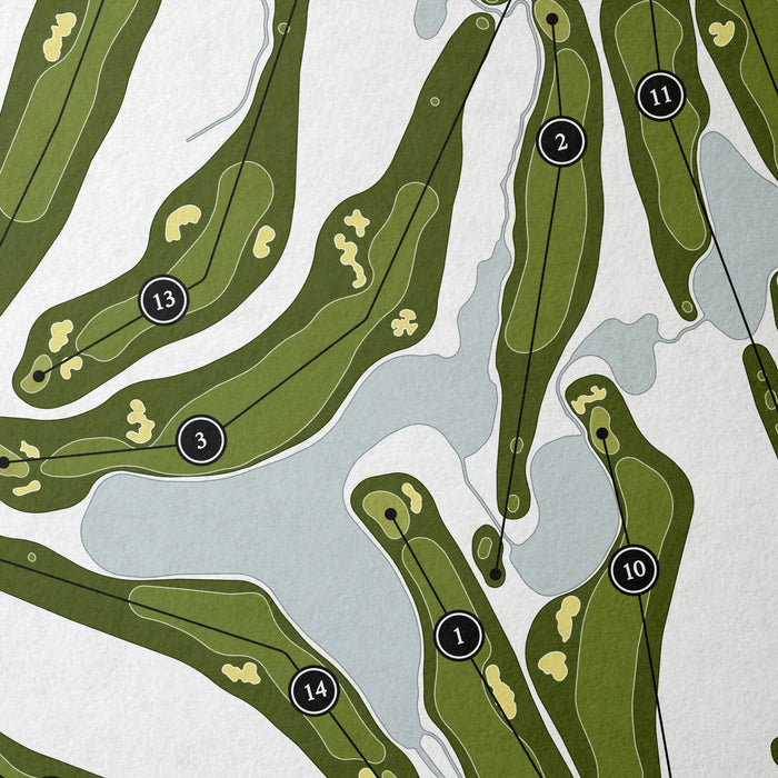 Edgewood Tahoe Golf Course | Golf Course Print | Close+Up