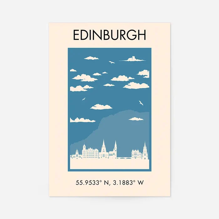 Edinburgh Tourist Style Print