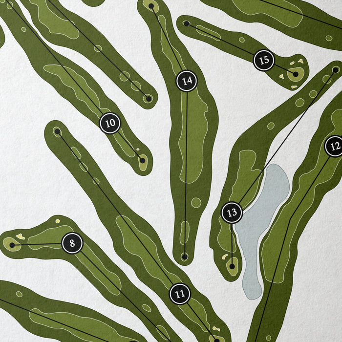 Egypt Valley Country Club - Ridge Course | Golf Course Print | Close Up