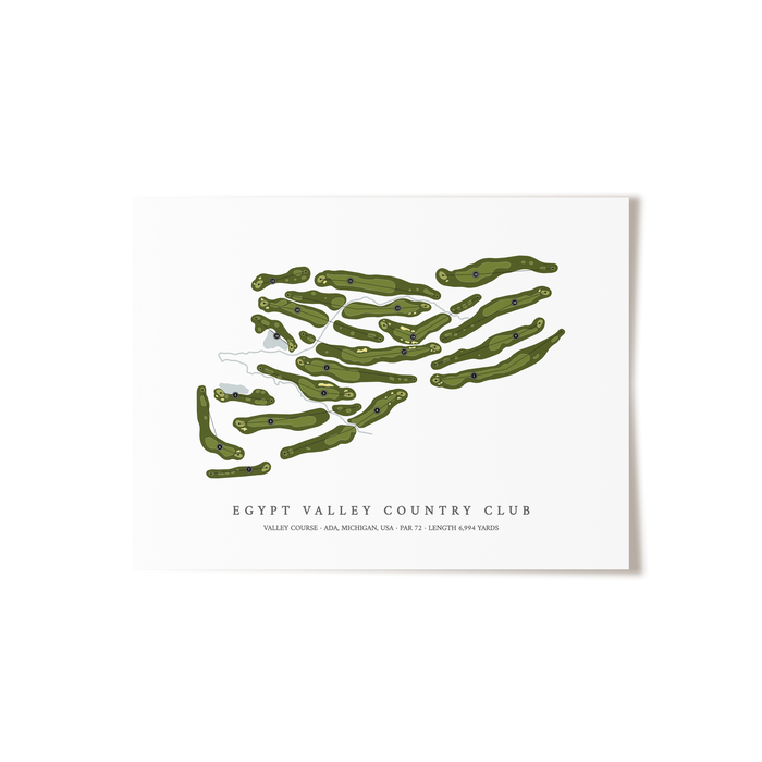 Egypt Valley Country Club - Valley Course | Golf Course Print | Unframed
