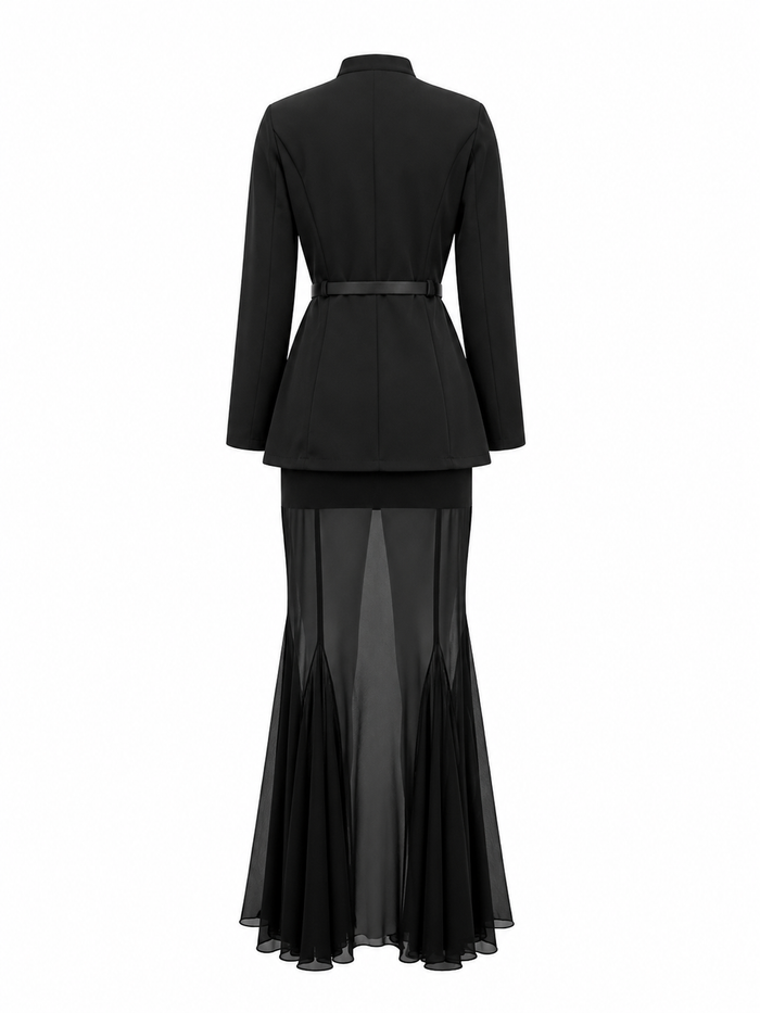 Elegant Black Two-Piece Set - Prestige