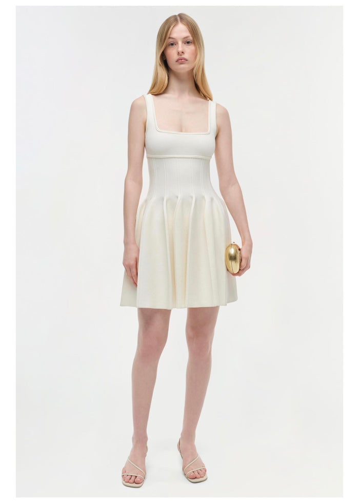 Elektra Mini Dress (Ivory)