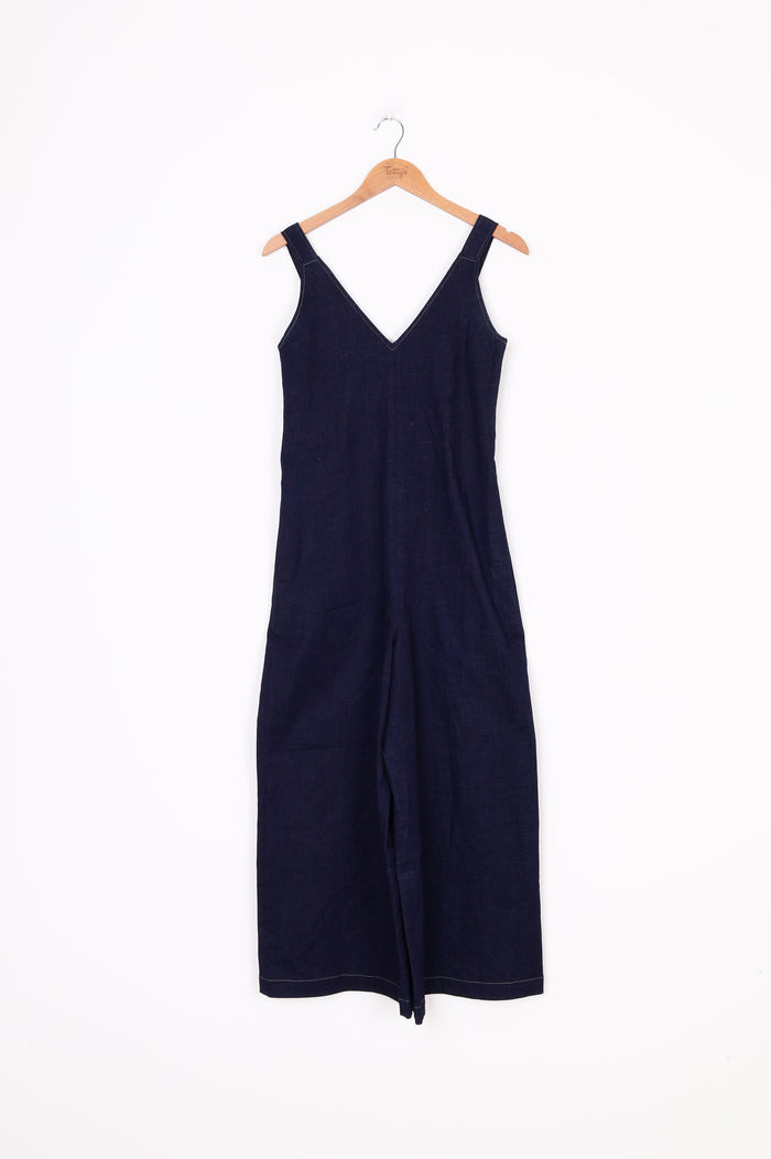 Elk Womens Blue Jumpsuit Size 8