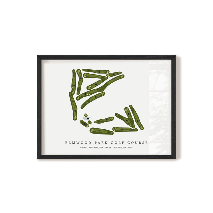 Elmwood Park Golf Course | Golf Course Print | Black+Frame