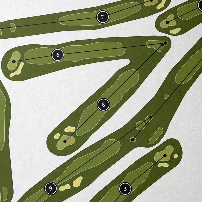 Elmwood Park Golf Course | Golf Course Print | Close+Up