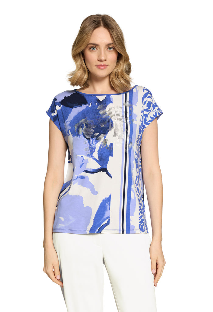 Embellished Printed Top