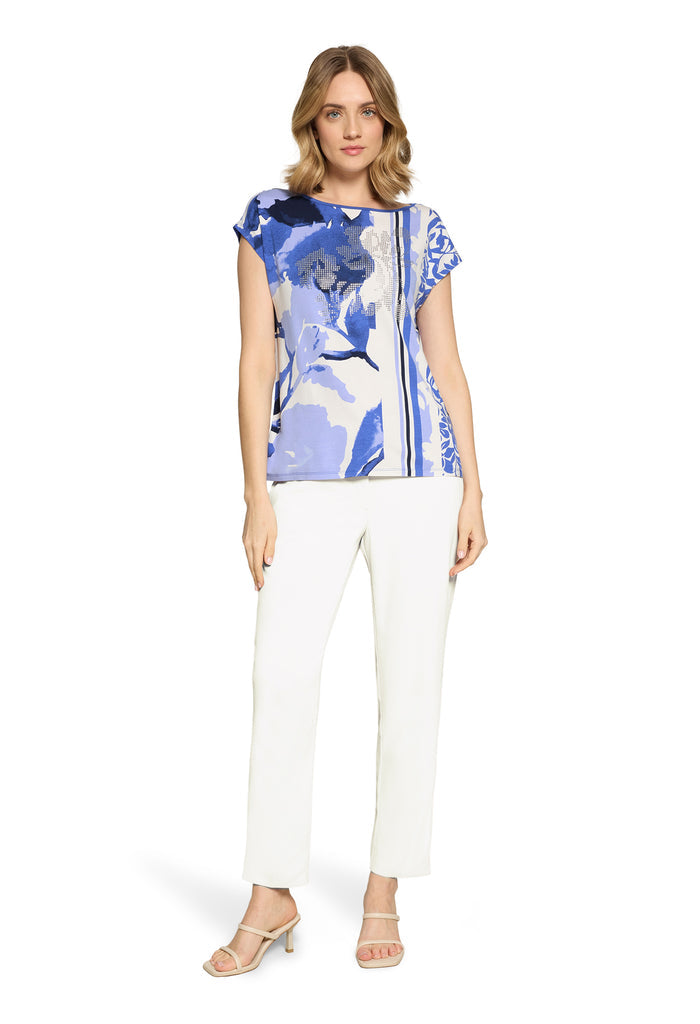 Embellished Printed Top