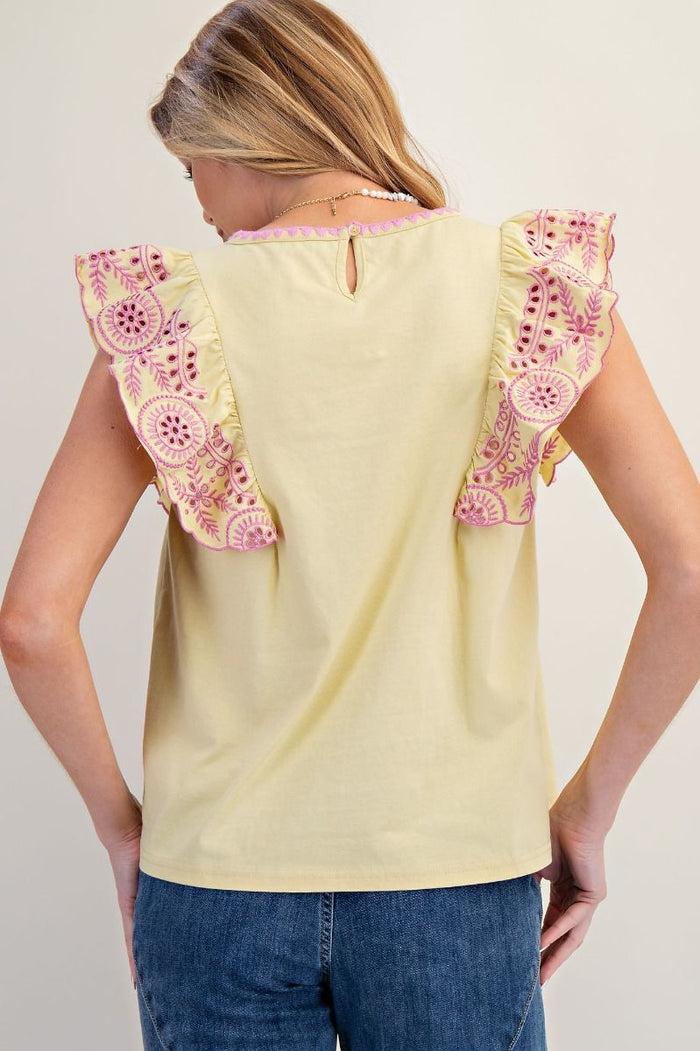 EMBO KNIT TOP ( 2 COLORS)