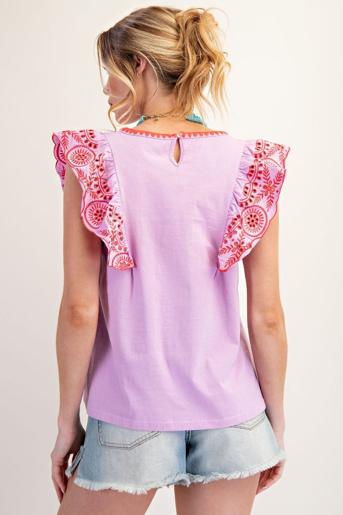 EMBO KNIT TOP ( 2 COLORS)