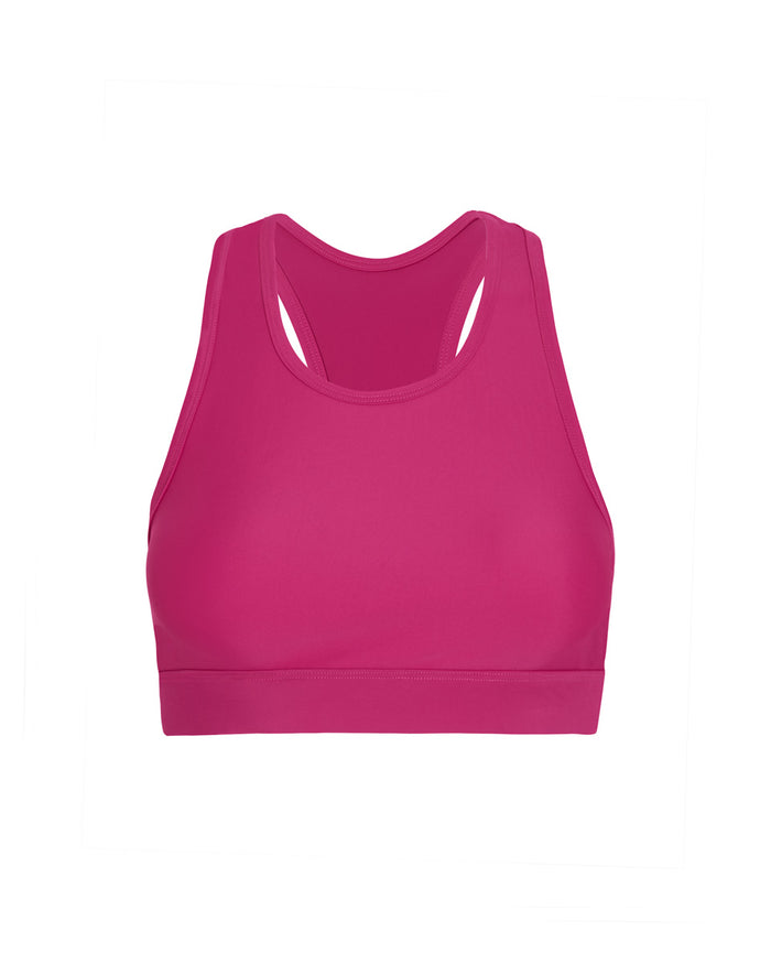Enyo Recycled High Neck Sports Bra - Raspberry AMARIS