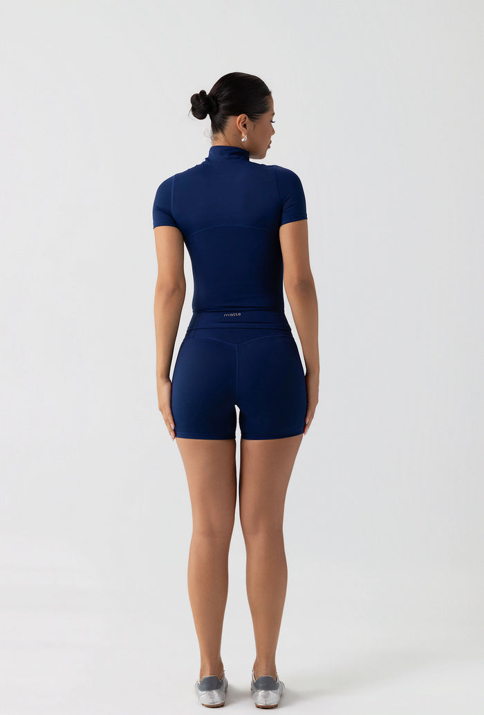 Essential 4" Biker Shorts - Navy Galaxy