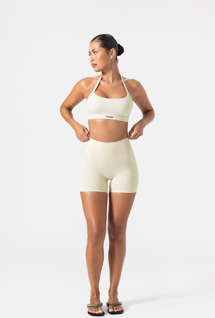 Essential 4" Biker Shorts - Vanilla