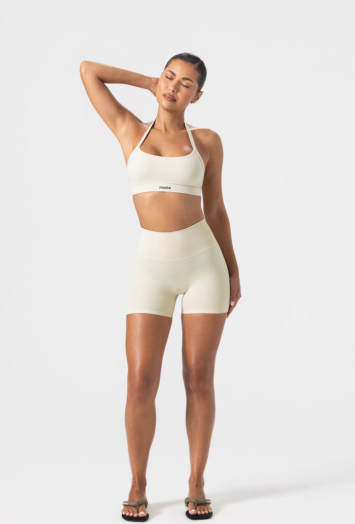 Essential 4" Biker Shorts - Vanilla
