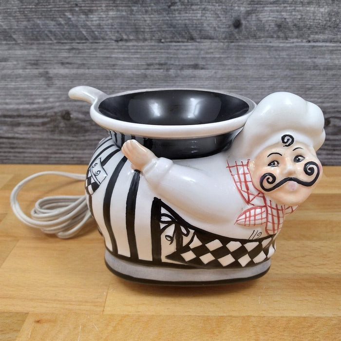 Fat Italian Chef Scented Wax Fragrance Warmer Melter 6" Electric Kitchen Decor