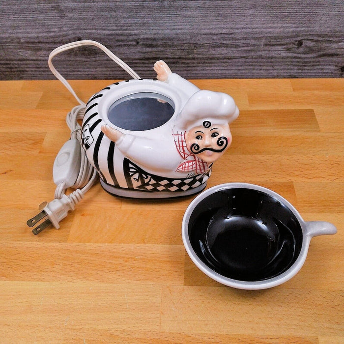 Fat Italian Chef Scented Wax Fragrance Warmer Melter 6" Electric Kitchen Decor