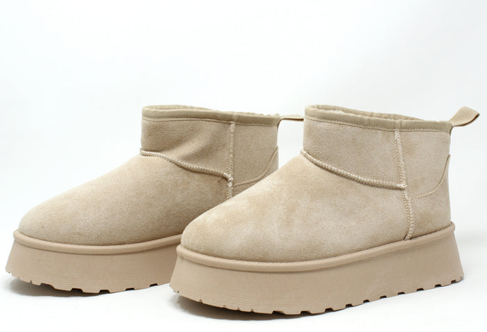Faux Fur Lined Platform Boot