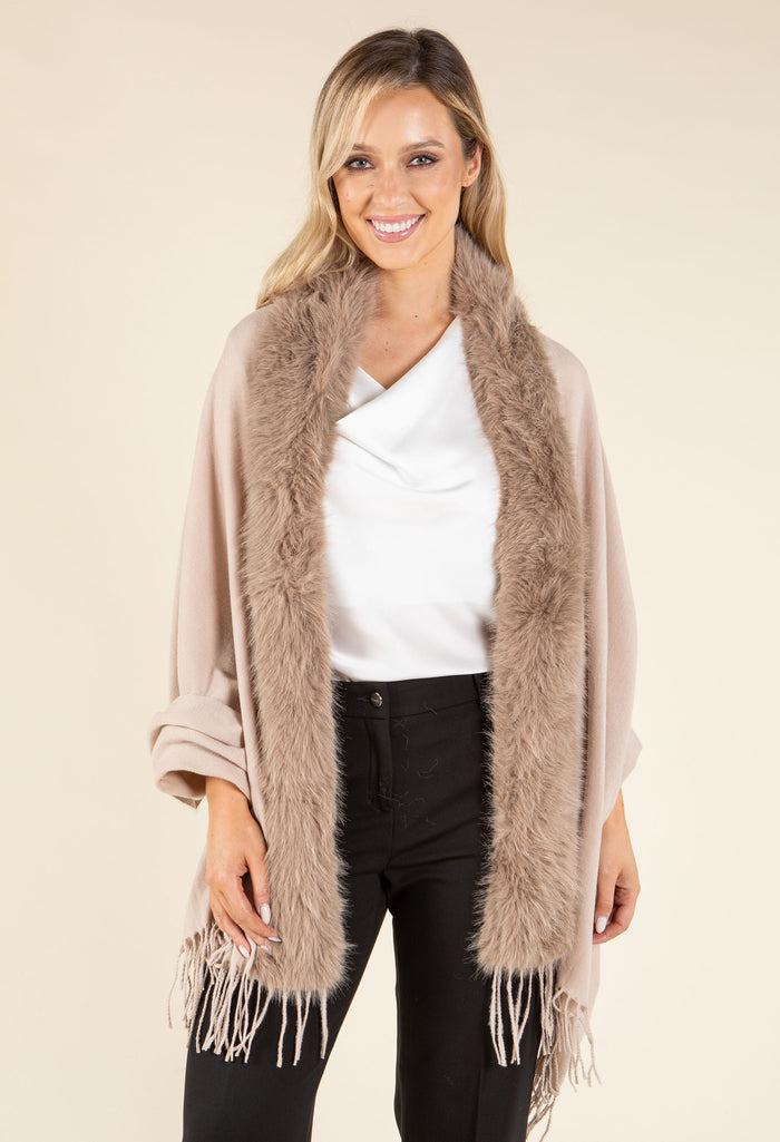 Faux Fur Shawl