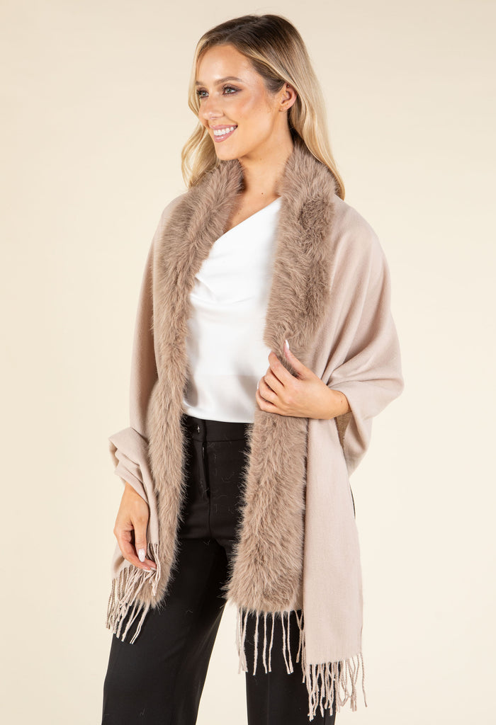 Faux Fur Shawl
