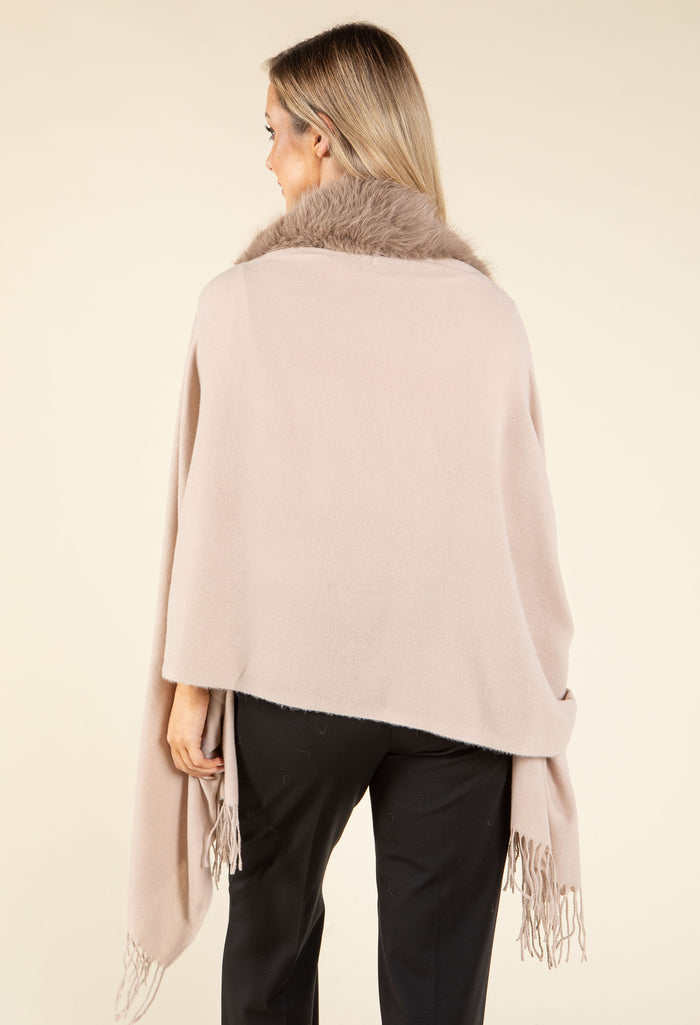 Faux Fur Shawl