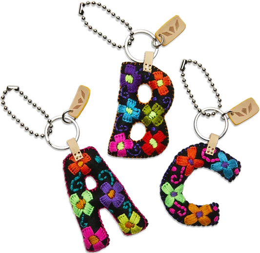 FELT ALPHABET CHARMS, MULT COLORS