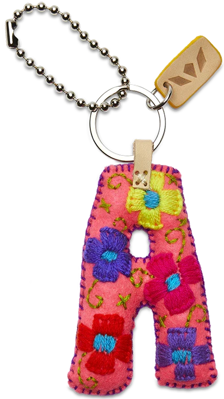 FELT ALPHABET CHARMS, MULT COLORS