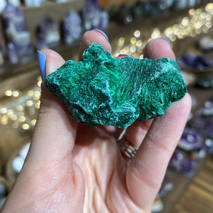 Fibrous Malachite Specimen