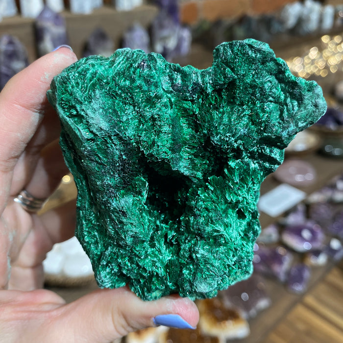Fibrous Malachite Specimen