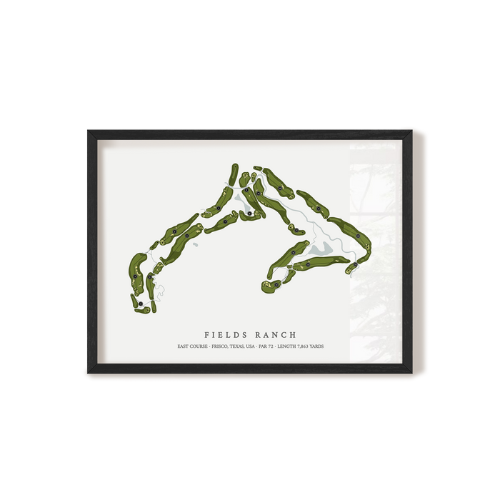 Fields Ranch - East Course | Golf Course Print | Black+Frame