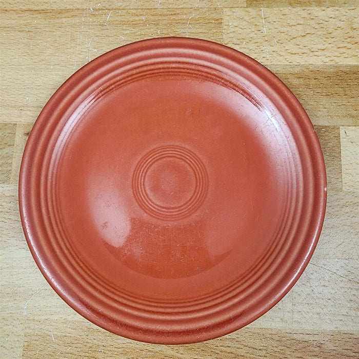 Fiesta Ware Homer Laughlin Poppy Orange Bread Butter Dessert Plate Ceramic Vtg