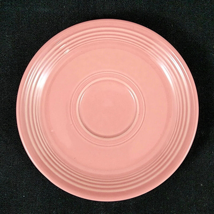 Fiesta Ware Homer Laughlin Saucer Pink Rose Dinnerware Ceramic Vtg