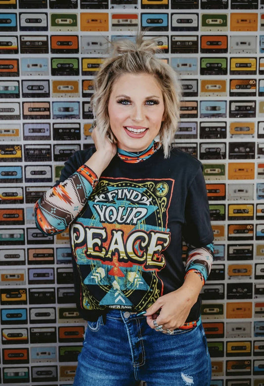 Find Your Peace Printed T-Shirt