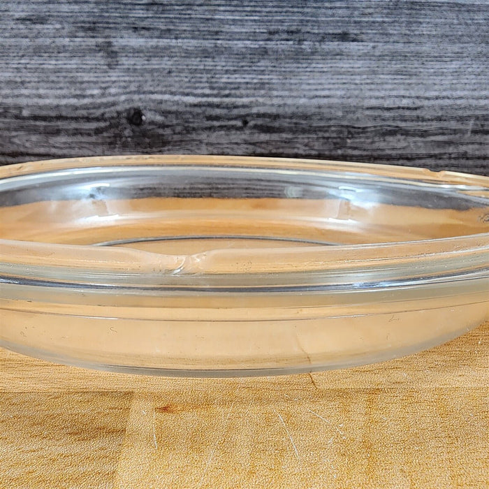 Fire King Casserole Baking Pan Milk White Glass Floral Design with Lid 2qt