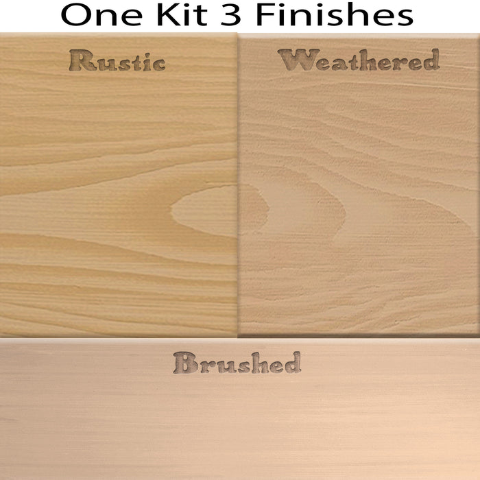 Swatch of Retique It Wood'n Finish Kit in Pickled Oak stain showing wood finish options for furniture and wood surfaces.