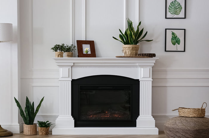 Retique It White Wash Wood'n Finish Kit for fireplace mantels, featuring rustic wood stain and finishing products.