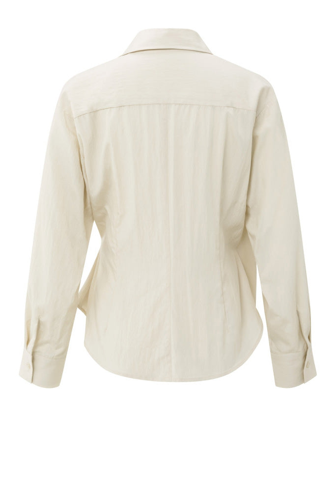 Fitted wrap blouse
