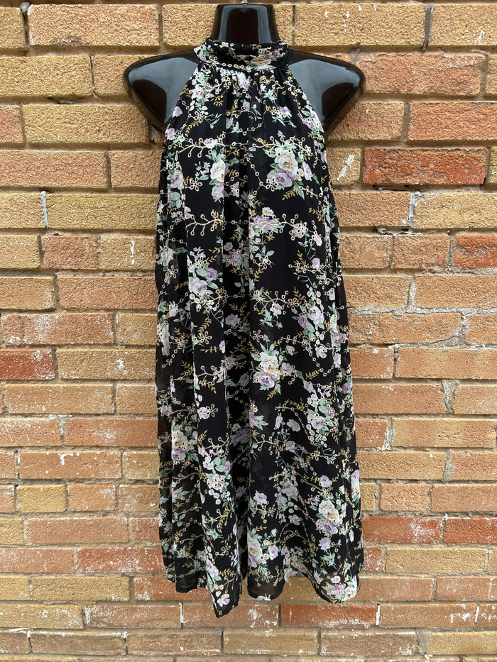 Floral Halter Dress