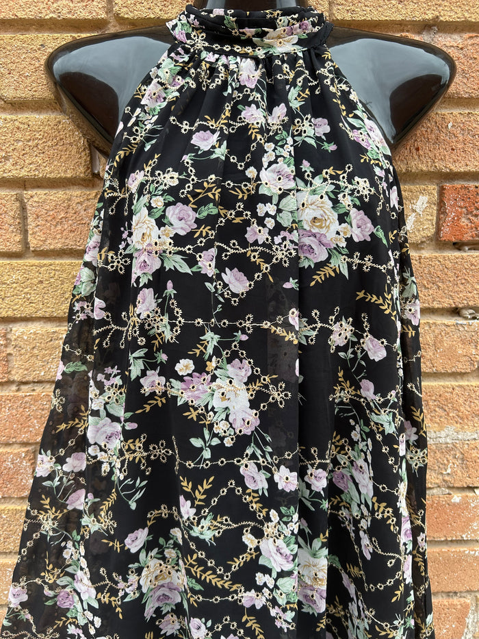 Floral Halter Dress