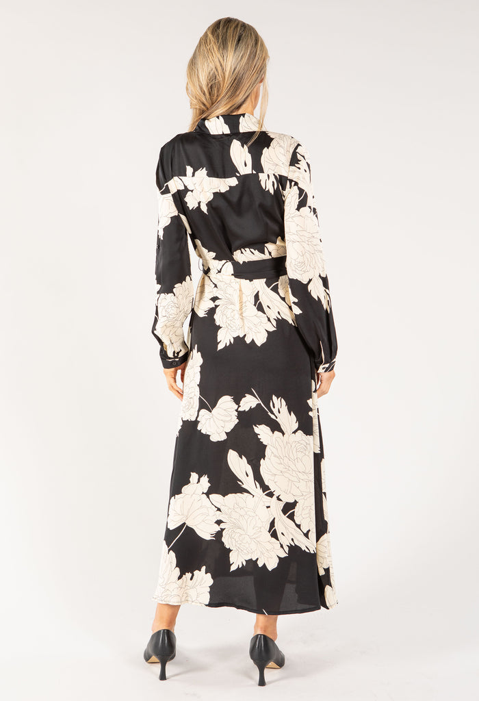 Floral Maxi Shirt Dress